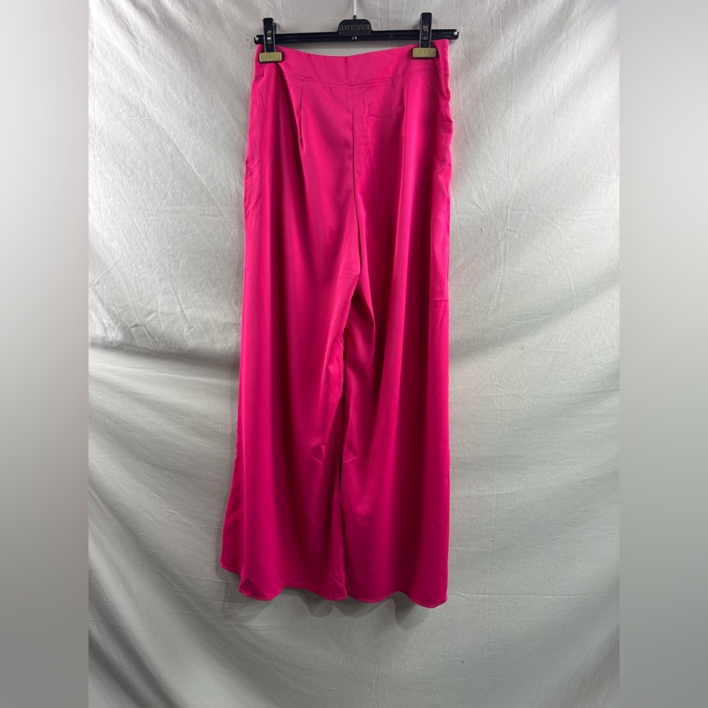 High Waist Wide Leg Pants Pink - Picture 7 of 7